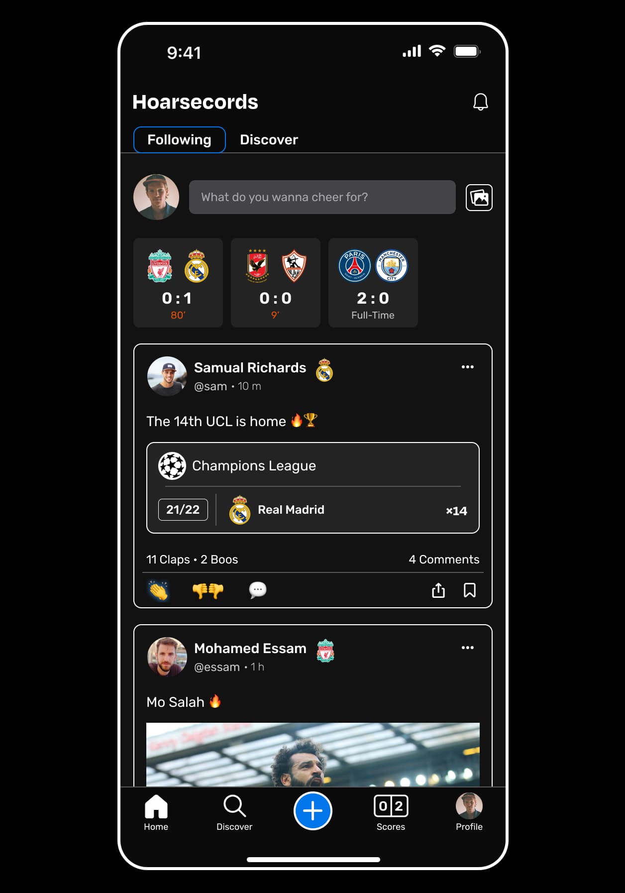 The First Social Platform for Sports